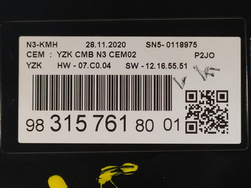 Recambio de cuadro instrumentos para opel corsa f referencia OEM IAM 9831576180  