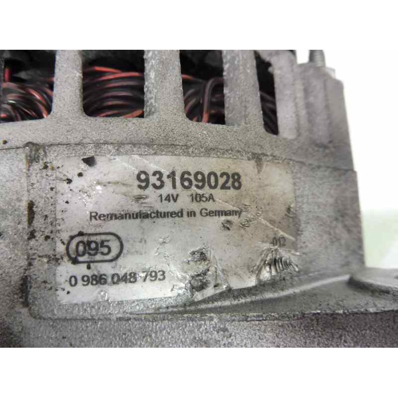 Recambio de alternador para opel zafira b enjoy referencia OEM IAM 93180098  