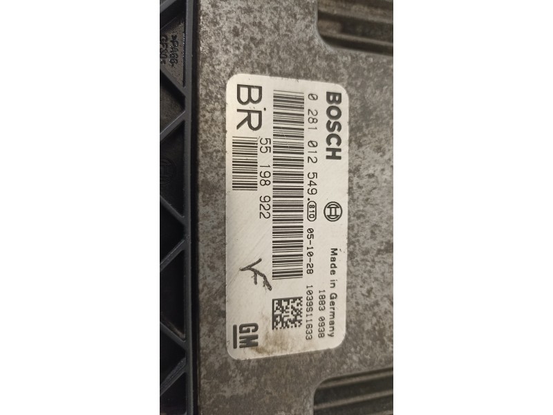 Recambio de centralita motor uce para opel zafira b enjoy referencia OEM IAM 55198922 0281012549 