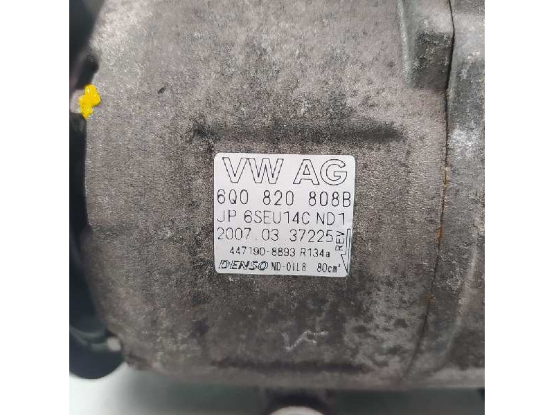 Recambio de compresor aire acondicionado para volkswagen polo (9n3) edition referencia OEM IAM 6Q0820808B 4471908893 
