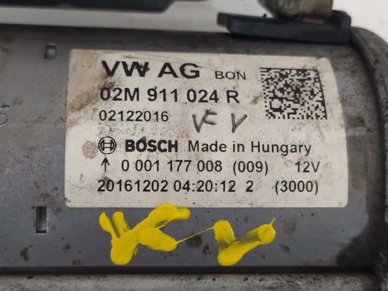 Recambio de motor arranque para seat ibiza (6p1) reference plus referencia OEM IAM 02M911024R 0001177008 