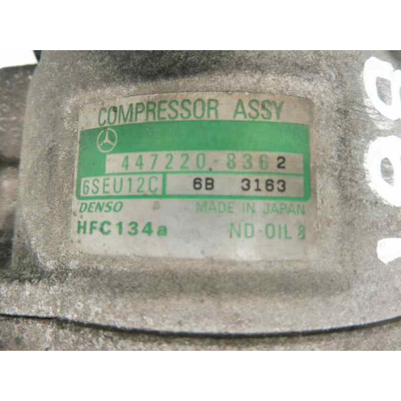 Recambio de compresor aire acondicionado para mercedes-benz clase a (w168) 170 cdi (168.008) referencia OEM IAM 4472208362 A0002