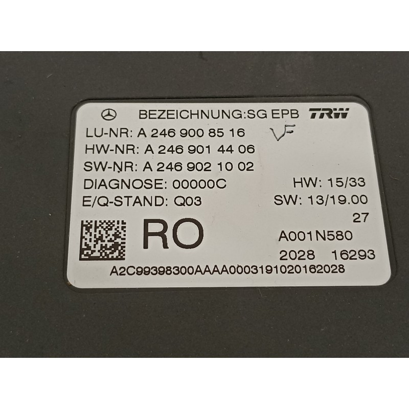 Recambio de modulo electronico para mercedes-benz clase a (w176) a 45 amg 4-matic (176.052) referencia OEM IAM A2469008516  