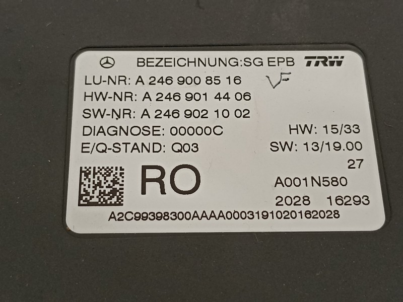 Recambio de modulo electronico para mercedes-benz clase a (w176) a 45 amg 4-matic (176.052) referencia OEM IAM A2469008516  