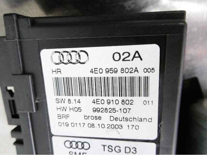 Recambio de elevalunas trasero derecho para audi a8 (4e2) 3.7 quattro referencia OEM IAM 4E0959802A 4E0910802 4E839850
