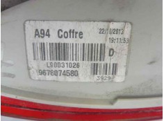 Recambio de piloto trasero derecho en porton para peugeot 2008 (--.2013) allure referencia OEM IAM 9678074580   2