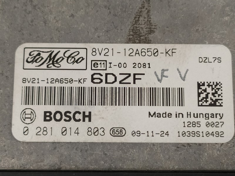 Recambio de centralita motor uce para ford fiesta (cb1) titanium referencia OEM IAM 8V2112A650KF 0281014803 