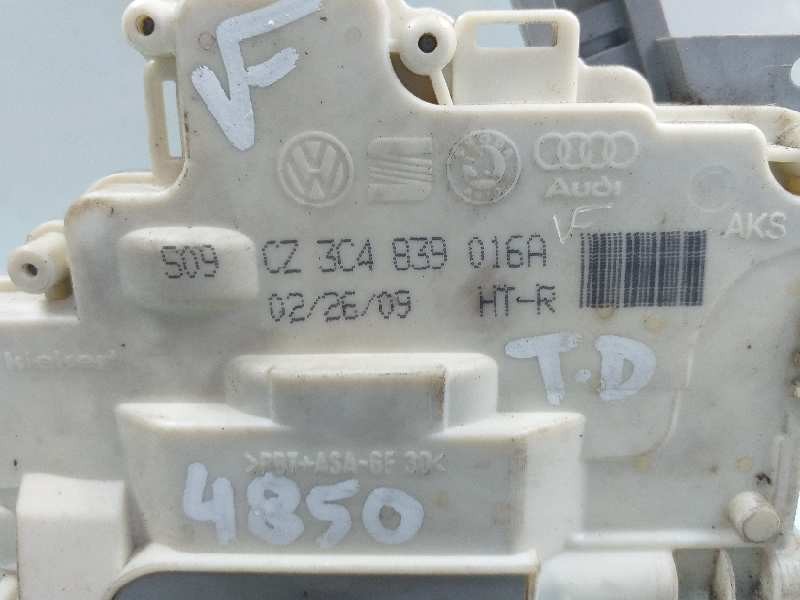 Recambio de cerradura puerta trasera derecha para volkswagen passat berlina (3c2) highline referencia OEM IAM 3C4839016A  