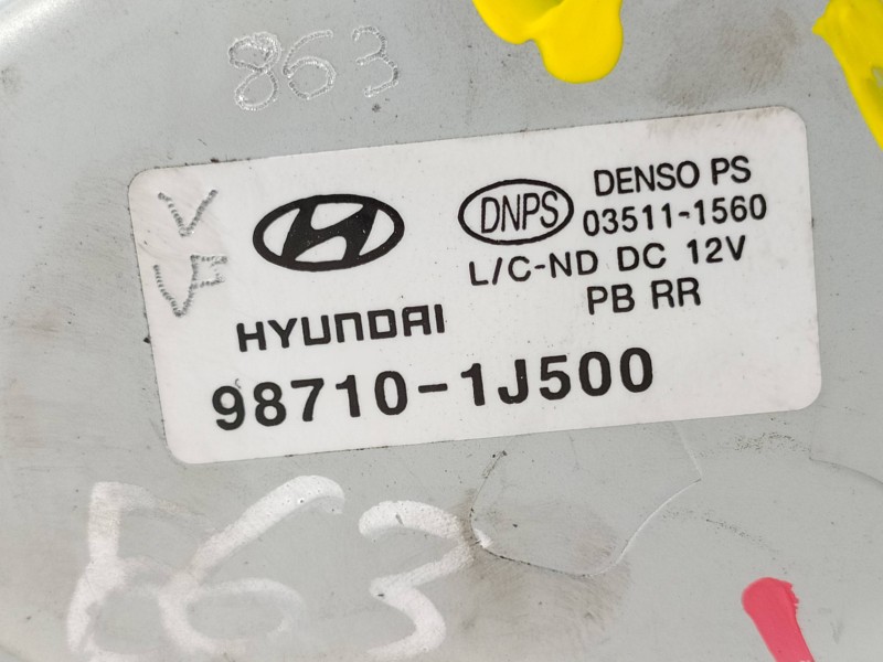 Recambio de motor limpia trasero para hyundai i20 city s referencia OEM IAM 987101J500  