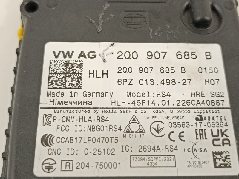 Recambio de modulo electronico para seat arona xperience referencia OEM IAM 2Q0907685B  