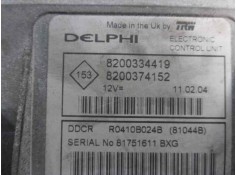 Recambio de centralita motor uce para renault megane ii classic berlina pack authentique referencia OEM IAM 8200334419 820037415 2