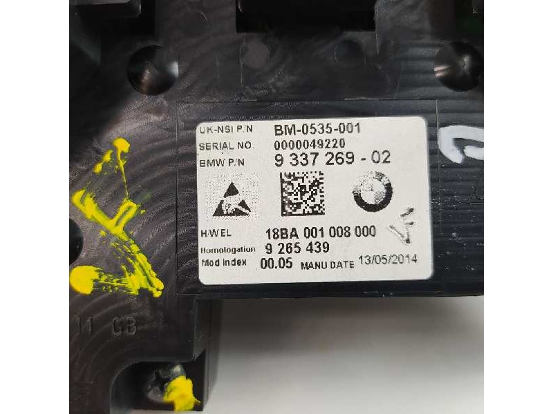 Recambio de cuadro instrumentos para mini mini (f56) one referencia OEM IAM 9337269 0535001 18BA001008000