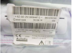 Recambio de airbag cortina delantero izquierdo para peugeot 208 style referencia OEM IAM 9804092380   2