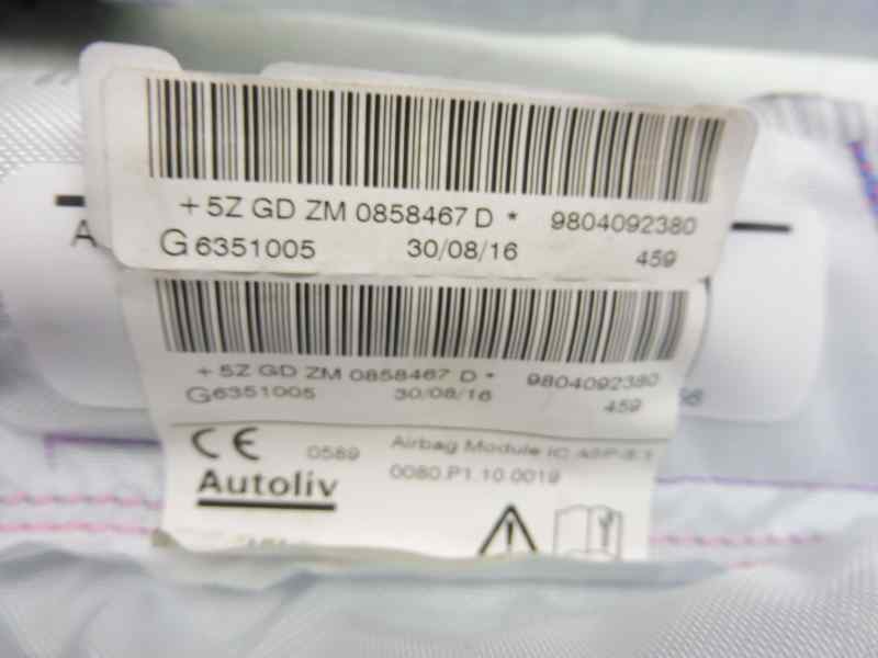 Recambio de airbag cortina delantero izquierdo para peugeot 208 style referencia OEM IAM 9804092380  