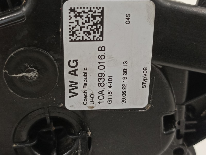 Recambio de cerradura puerta trasera derecha para seat arona xperience referencia OEM IAM 10A839016B  