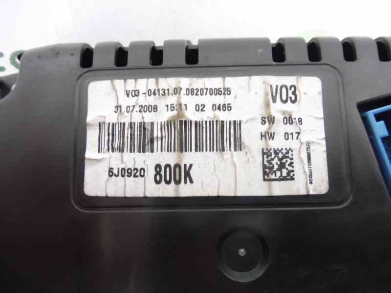 Recambio de cuadro instrumentos para seat ibiza sc (6j1) sport referencia OEM IAM 6J0920800K  