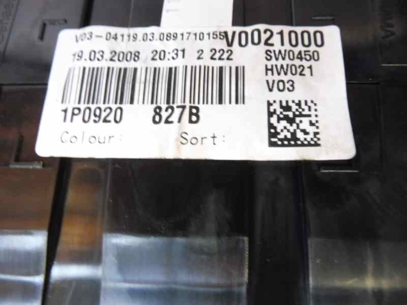 Recambio de cuadro instrumentos para seat leon (1p1) stylance / style referencia OEM IAM 1P0920827B  