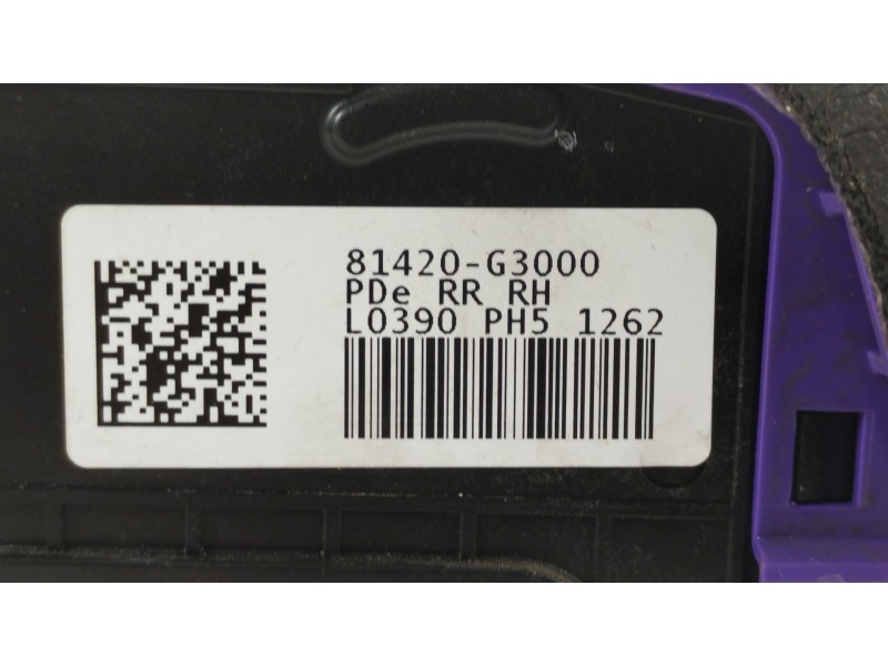 Recambio de cerradura puerta trasera derecha para hyundai i30 (pd) n project c referencia OEM IAM 81420G3000  