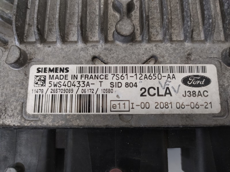 Recambio de centralita motor uce para ford fiesta (cbk) fun referencia OEM IAM 7S6112A650AA  