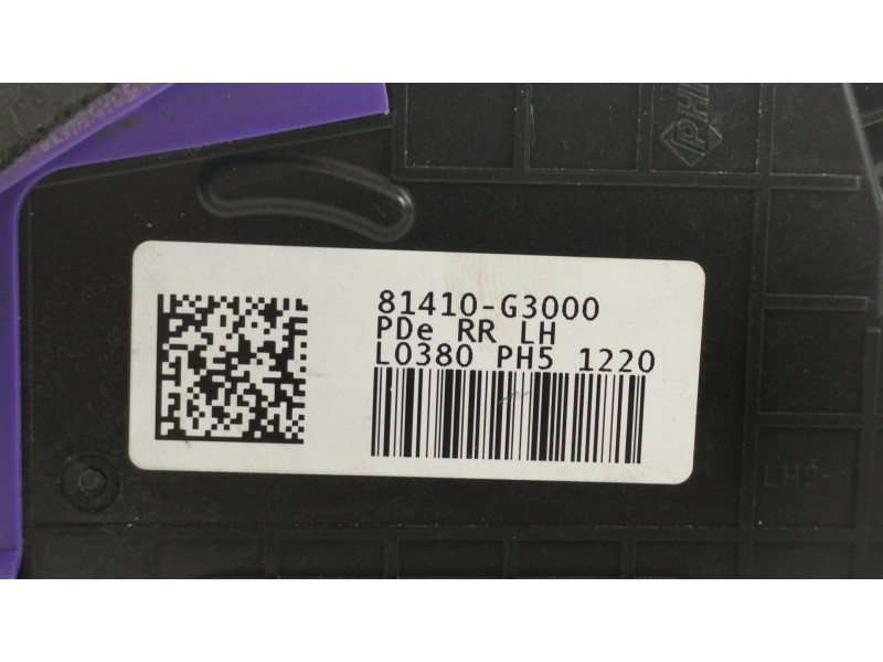 Recambio de cerradura puerta trasera izquierda para hyundai i30 (pd) n project c referencia OEM IAM 81410G3000  