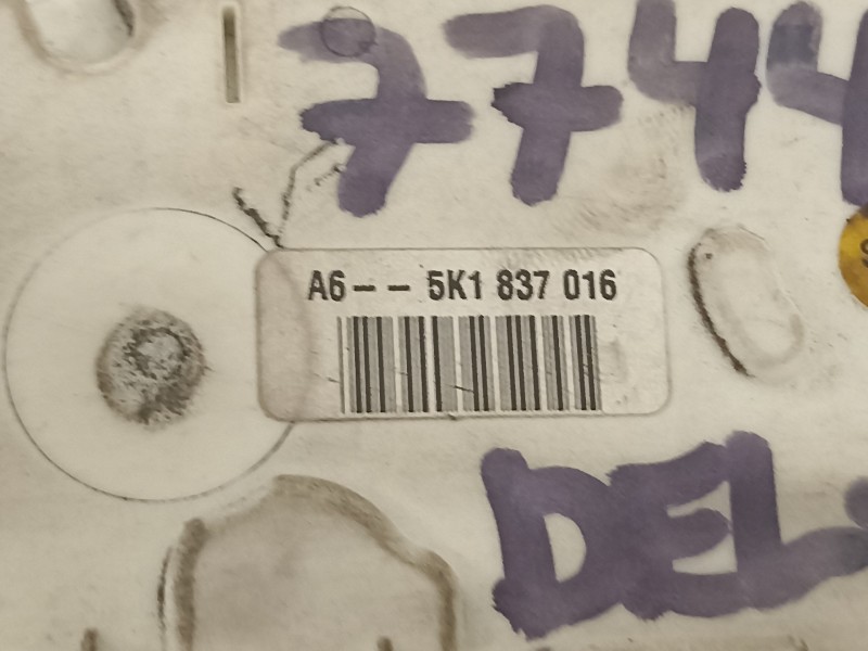 Recambio de cerradura puerta delantera derecha para volkswagen polo (6r1) advance referencia OEM IAM 5K1837016  