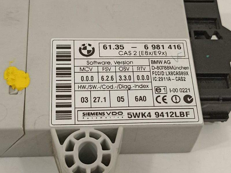 Recambio de modulo electronico para bmw serie 1 berlina (e81/e87) 120d referencia OEM IAM 61356981416 5WK49412LBF 