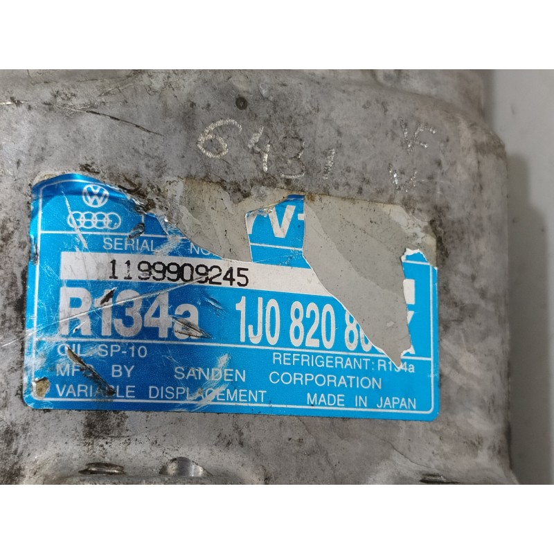 Recambio de compresor aire acondicionado para volkswagen golf iv berlina (1j1) gti edicion especial referencia OEM IAM 1J0820803