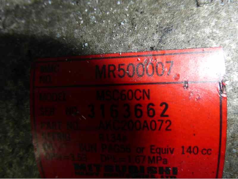 Recambio de compresor aire acondicionado para mitsubishi space star (dg0) 1300 referencia OEM IAM MR500007 MSC60CN AKC200A072