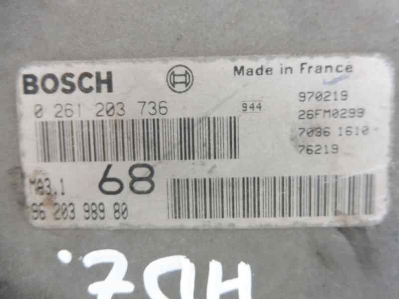 Recambio de centralita motor uce para citroën saxo 1.1 image referencia OEM IAM 9620398980 0261203736 