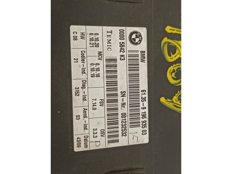 Recambio de modulo electronico para bmw x6 (e71) 3.5d referencia OEM IAM 6135919693503  