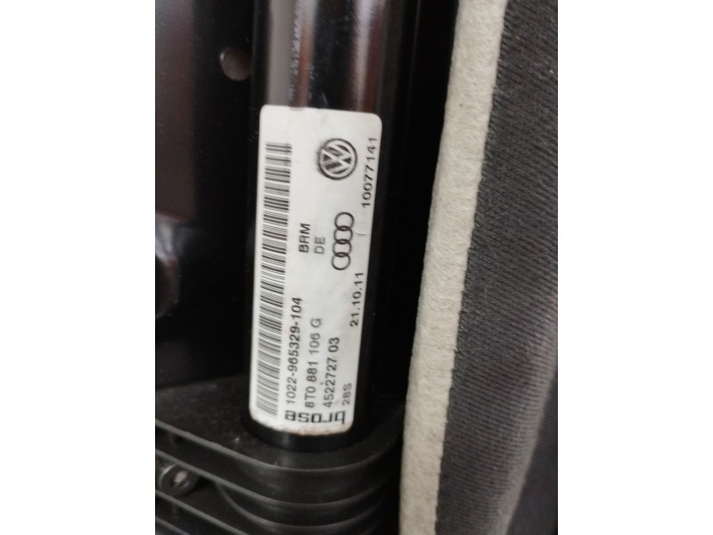 Recambio de asiento delantero derecho para audi a5 coupe (8t) referencia OEM IAM 8T0881106G  