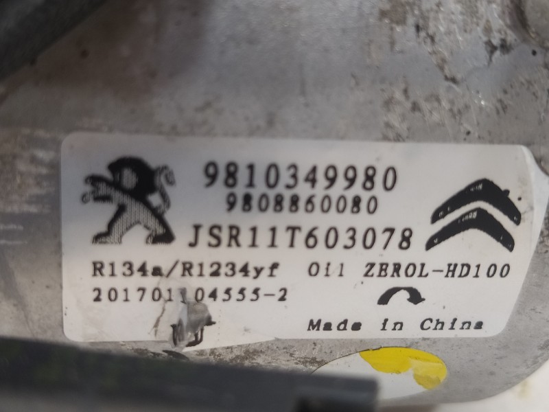 Recambio de compresor aire acondicionado para citroën c3 collection referencia OEM IAM 9810349980  