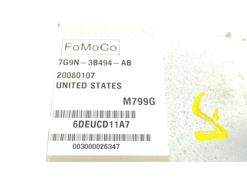 Recambio de modulo electronico para volvo s80 berlina 4.4 v8 cat referencia OEM IAM 7G9N3B494AB 20080107 6DEUCD11A7