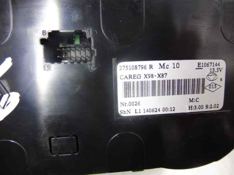 Recambio de mando climatizador para renault captur dynamique referencia OEM IAM 275108796  