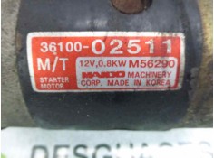 Recambio de motor arranque para hyundai atos prime (mx) 1.0 cat referencia OEM IAM 3610002511 M56290  2