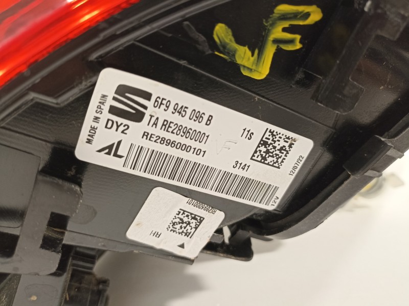 Recambio de piloto trasero derecho para seat arona xperience referencia OEM IAM 6F6945068B  