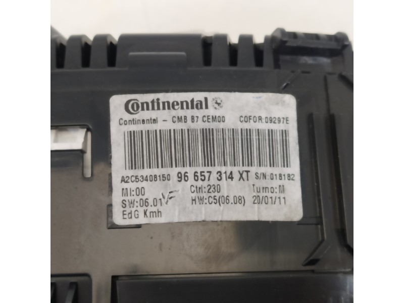 Recambio de cuadro instrumentos para citroën c4 lim. business referencia OEM IAM 96657314XT A2C53408150 