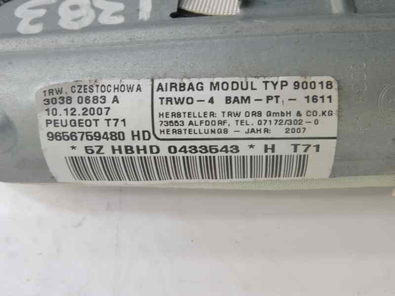Recambio de airbag cortina delantero izquierdo para peugeot 308 premium referencia OEM IAM 9656759480  