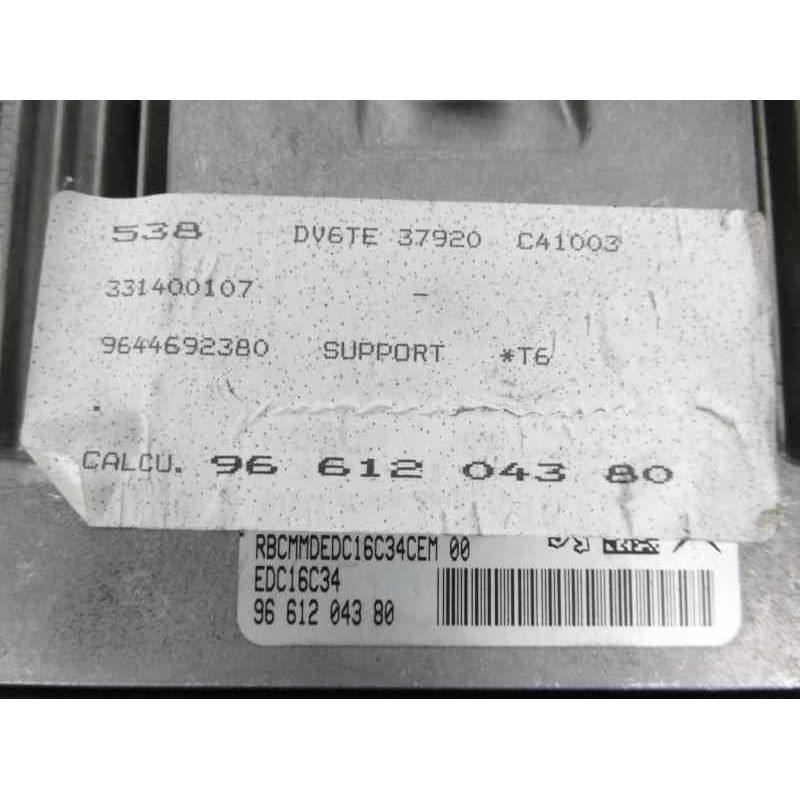 Recambio de centralita motor uce para peugeot 307 berlina (s2) x-line referencia OEM IAM 9661204380 9644692380 0281012985