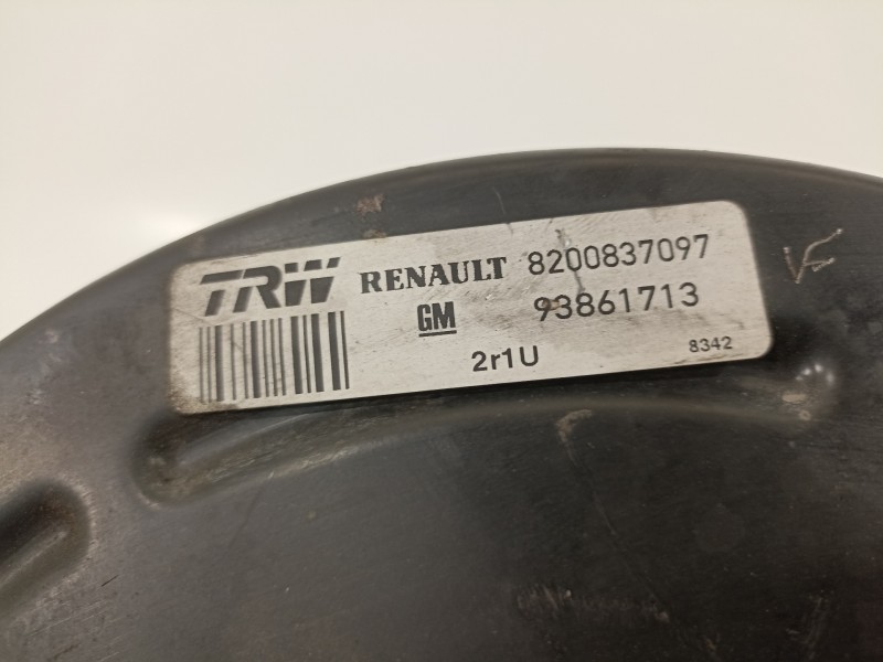 Recambio de servofreno para renault trafic caja cerrada (ab 4.01) doble cabina l1h1 2,7t referencia OEM IAM 8200837097 93861713 