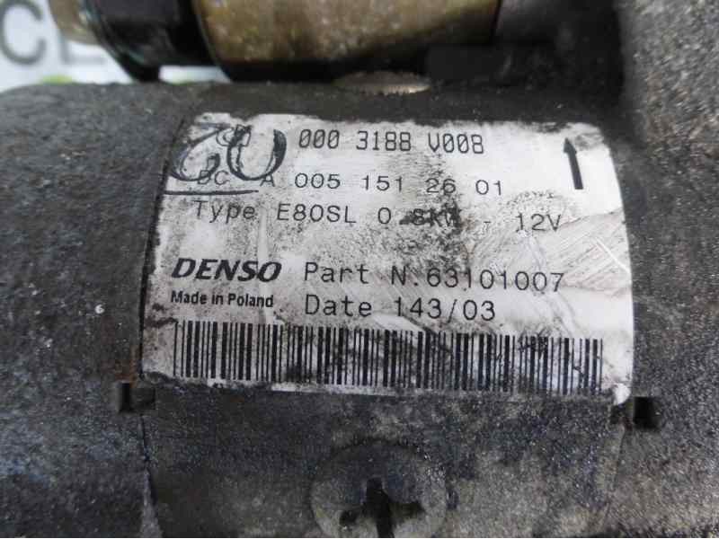 Recambio de motor arranque para smart coupe básico (45kw) referencia OEM IAM 0003188V008 A0051512601 63101007