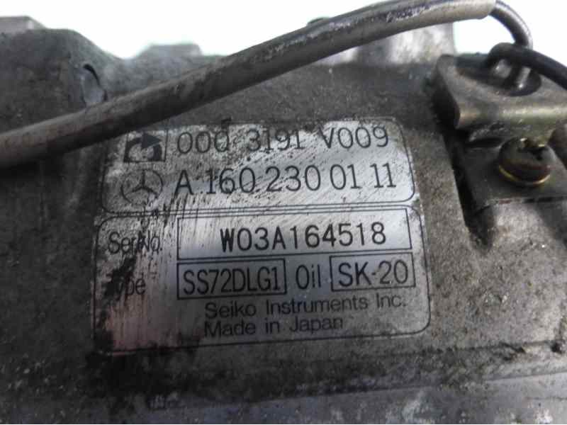 Recambio de compresor aire acondicionado para smart coupe básico (45kw) referencia OEM IAM 0003191V009 A1602300111 
