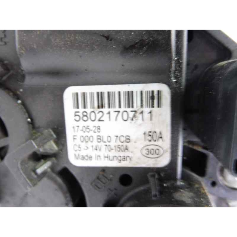 Recambio de alternador para fiat ducato furgón 35 (290) 150 (rs: 3450 mm) (l2h1) referencia OEM IAM 5802170711  