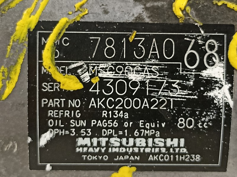 Recambio de compresor aire acondicionado para mitsubishi outlander (cw0) 2.0 di-d cat referencia OEM IAM 7813A068   Recambio de compresor aire acondicionado para mitsubishi outlander (cw0) 2.0 di-d cat referencia OEM IAM 7813A068