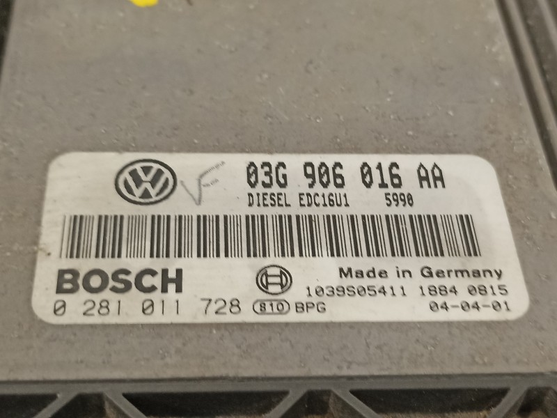 Recambio de centralita motor uce para seat altea (5p1) reference referencia OEM IAM 03G906016AA 0281011728 