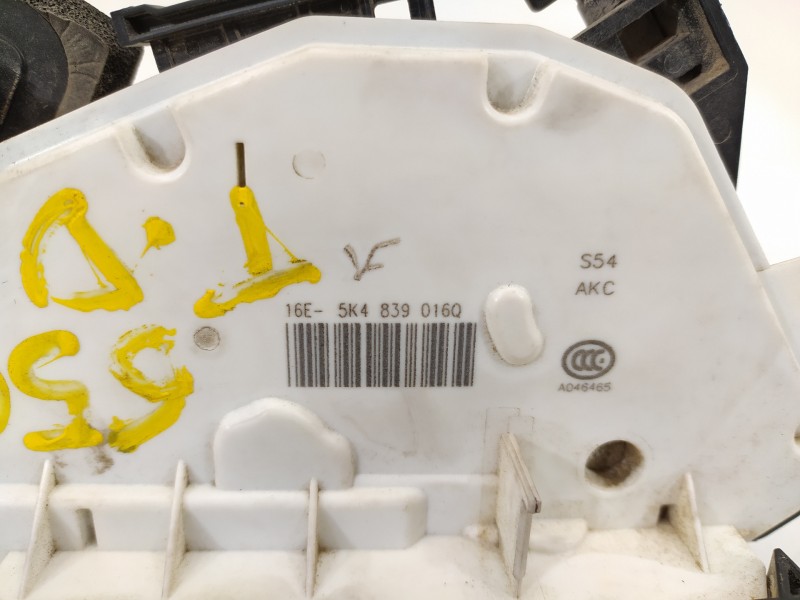 Recambio de cerradura puerta trasera derecha para seat leon (5f1) reference plus referencia OEM IAM 5K4839016Q  