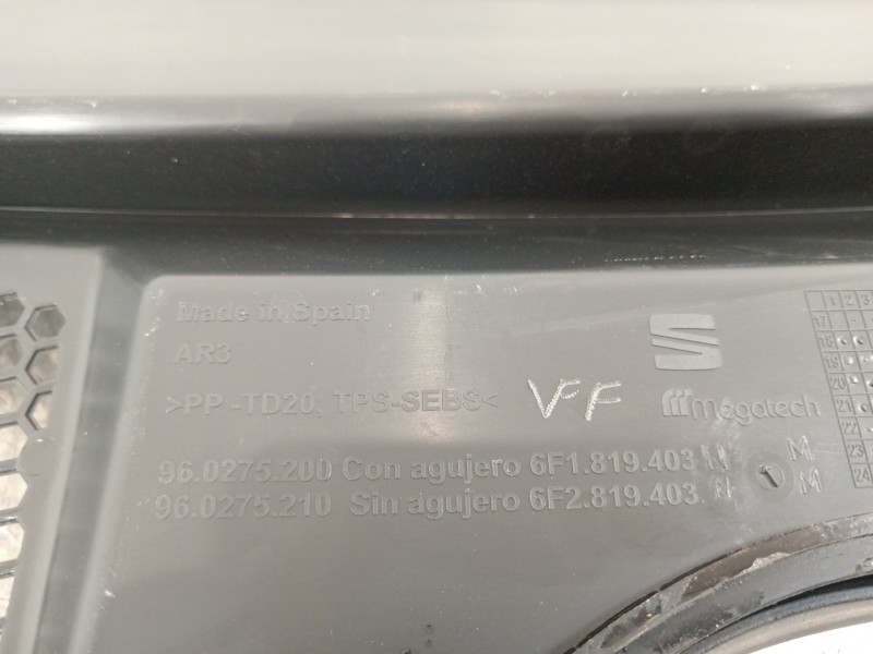 Recambio de torpedo para seat arona xperience referencia OEM IAM 6F1819403 6F2819404 
