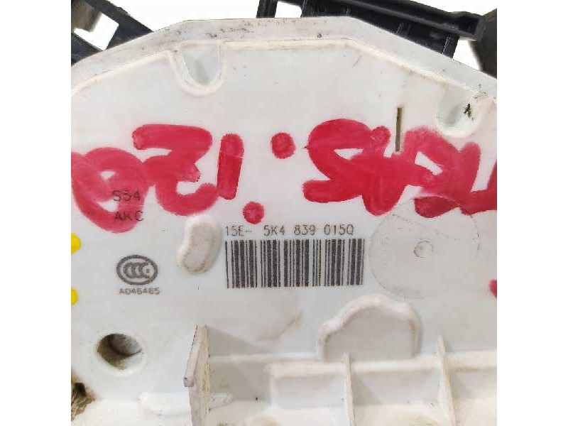 Recambio de cerradura puerta trasera izquierda para seat leon (5f1) reference plus referencia OEM IAM 5K4839015R  