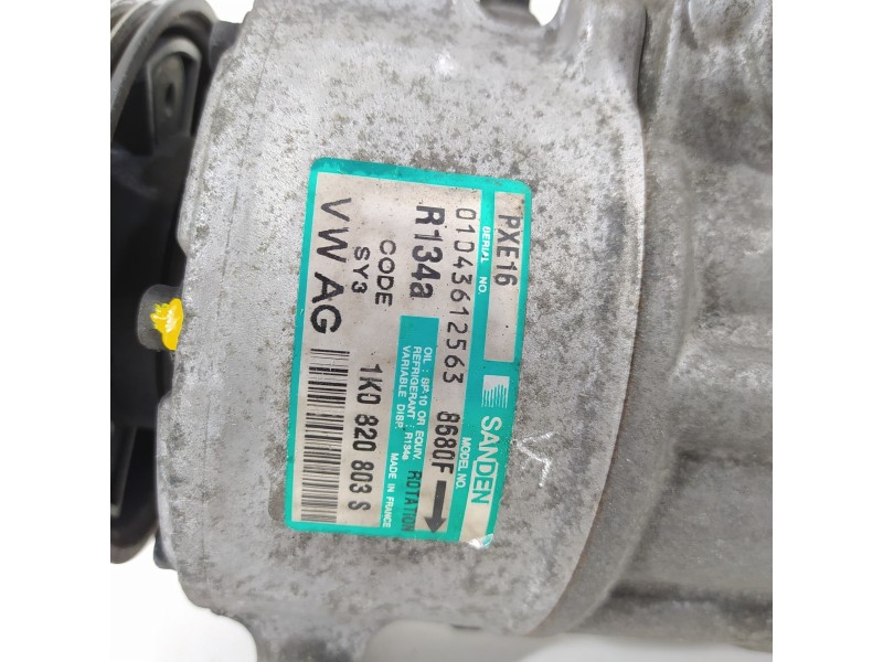 Recambio de compresor aire acondicionado para volkswagen golf v berlina (1k1) highline referencia OEM IAM 1K0820803S  