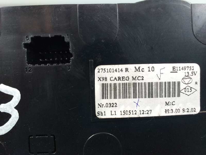 Recambio de mando climatizador para renault clio iv dynamique referencia OEM IAM 275101414R  
